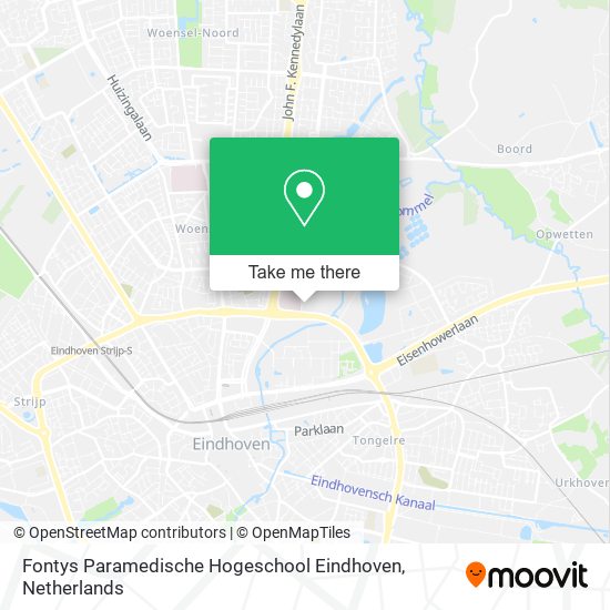 Fontys Paramedische Hogeschool Eindhoven Karte