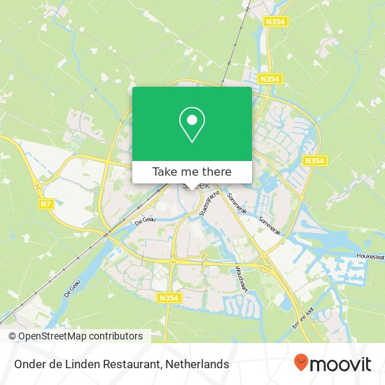 Onder de Linden Restaurant map