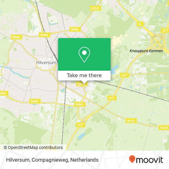 Hilversum, Compagnieweg Karte