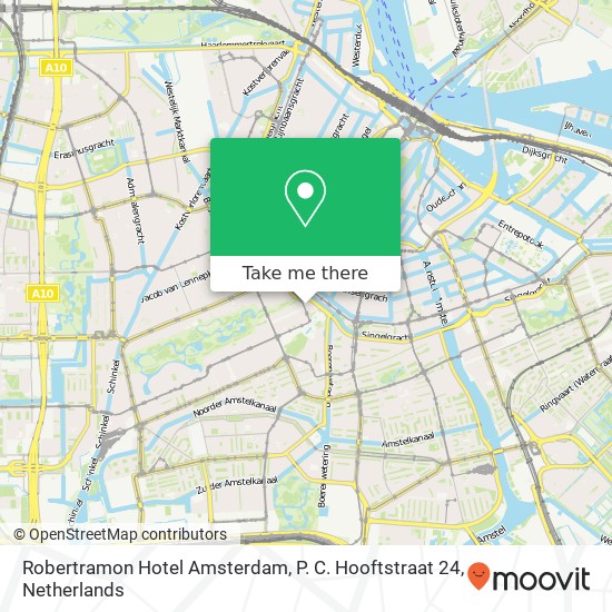 Robertramon Hotel Amsterdam, P. C. Hooftstraat 24 Karte