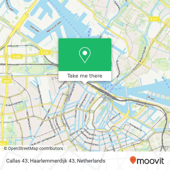 Callas 43, Haarlemmerdijk 43 map