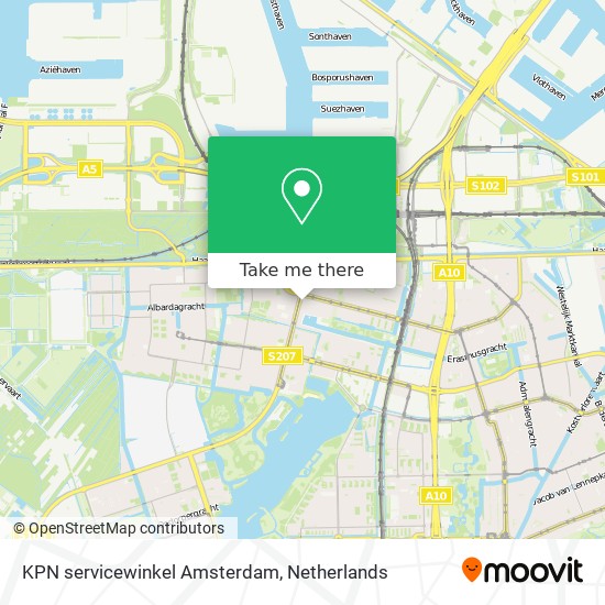 KPN servicewinkel Amsterdam map