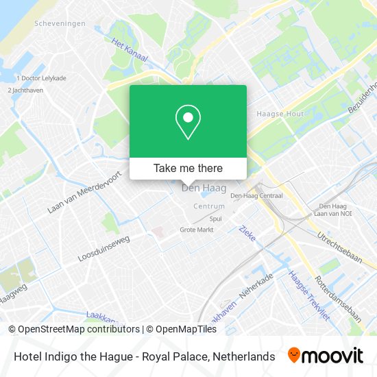 Hotel Indigo the Hague - Royal Palace Karte