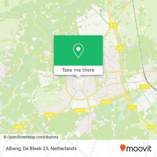 Albeng, De Bleek 25 map