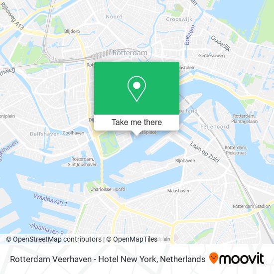 Rotterdam Veerhaven - Hotel New York map