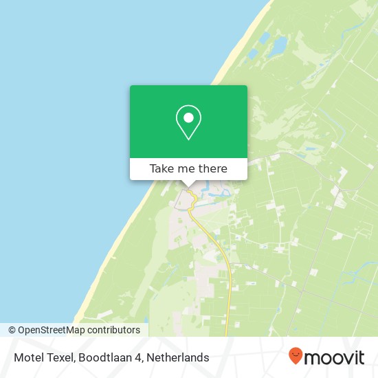 Motel Texel, Boodtlaan 4 Karte