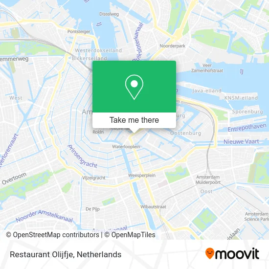 Restaurant Olijfje map