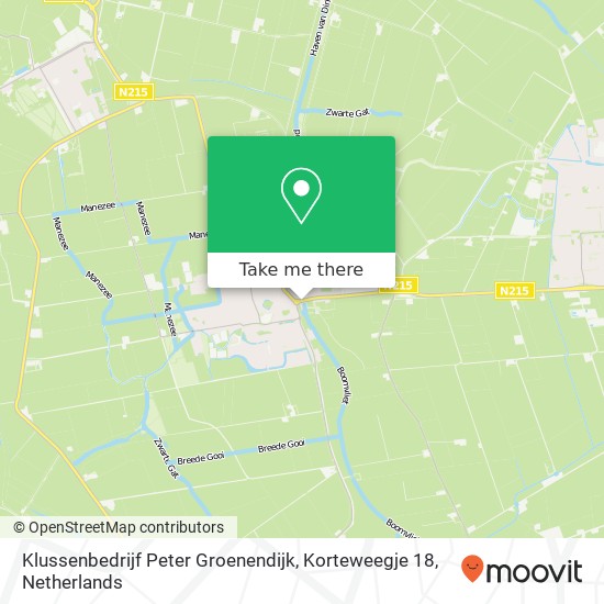 Klussenbedrijf Peter Groenendijk, Korteweegje 18 map