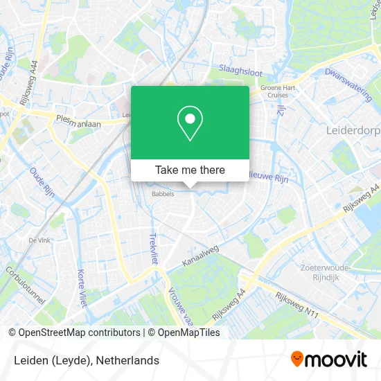 Leiden (Leyde) map