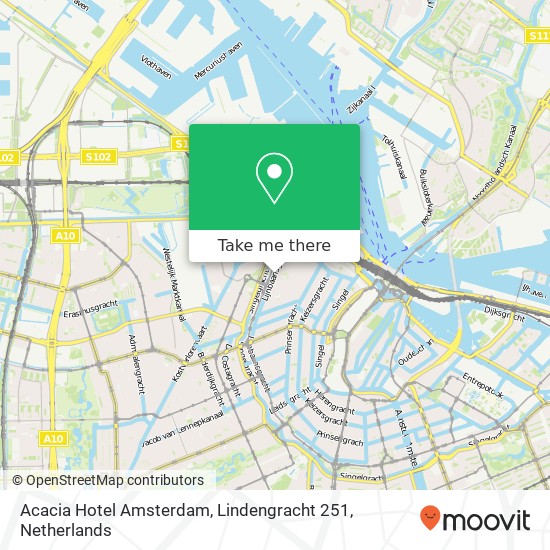 Acacia Hotel Amsterdam, Lindengracht 251 map