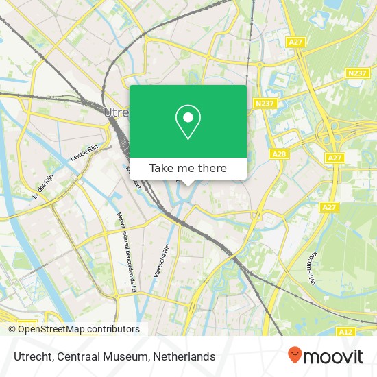 Utrecht, Centraal Museum map