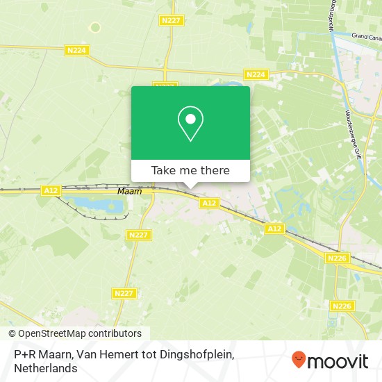 P+R Maarn, Van Hemert tot Dingshofplein map