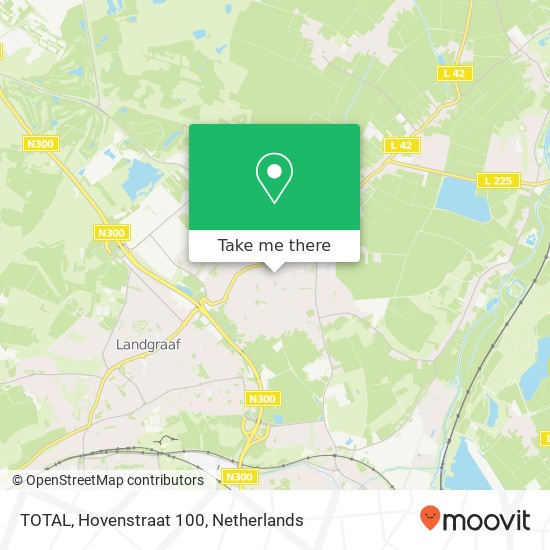 TOTAL, Hovenstraat 100 Karte