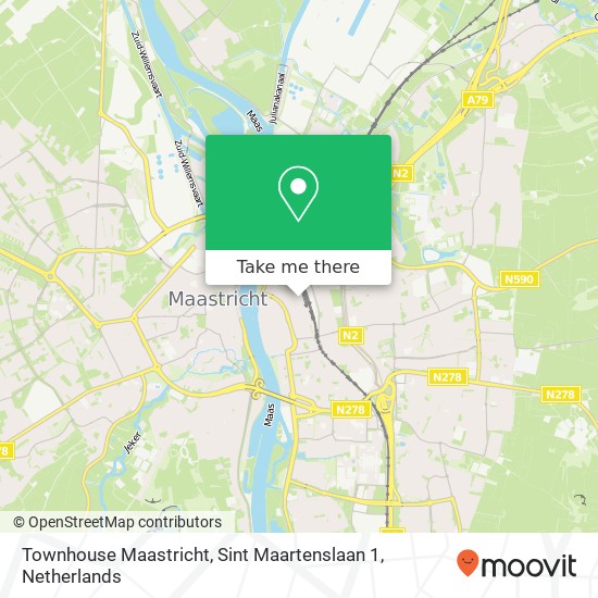 Townhouse Maastricht, Sint Maartenslaan 1 map