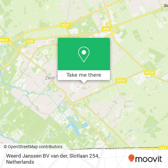 Weerd Janssen BV van der, Slotlaan 254 map