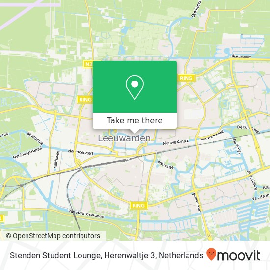 Stenden Student Lounge, Herenwaltje 3 map