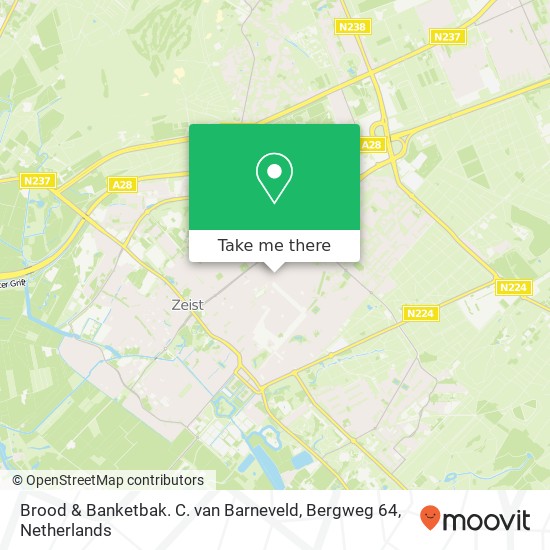 Brood & Banketbak. C. van Barneveld, Bergweg 64 map