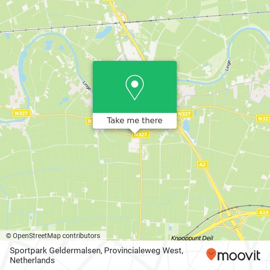 Sportpark Geldermalsen, Provincialeweg West Karte