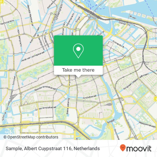 Sample, Albert Cuypstraat 116 map