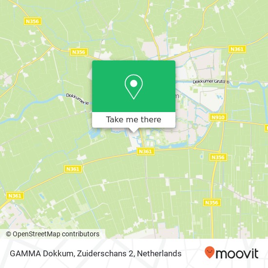 GAMMA Dokkum, Zuiderschans 2 map