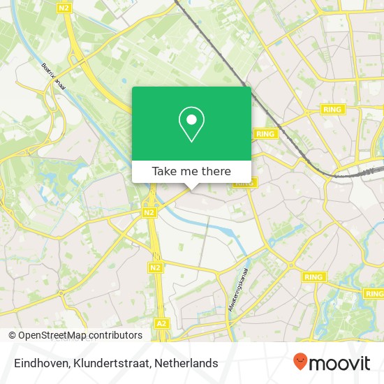 Eindhoven, Klundertstraat map