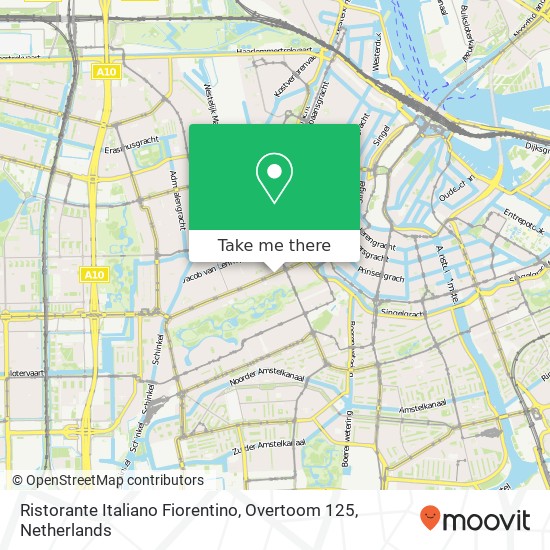 Ristorante Italiano Fiorentino, Overtoom 125 map