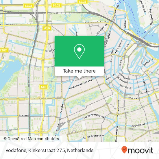 vodafone, Kinkerstraat 275 map