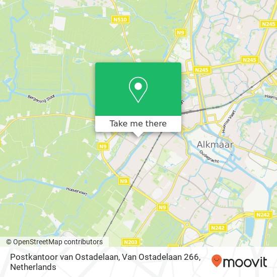 Postkantoor van Ostadelaan, Van Ostadelaan 266 map