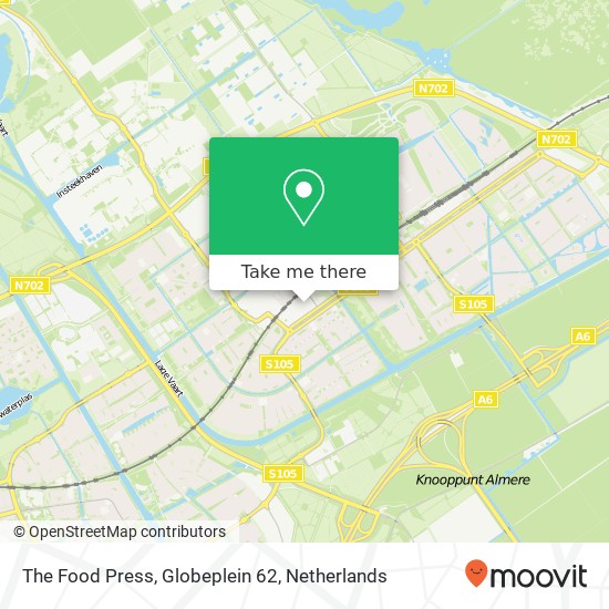 The Food Press, Globeplein 62 map