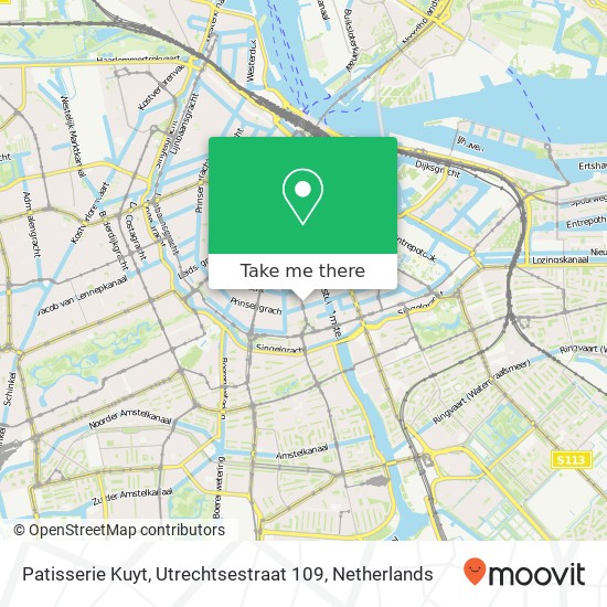Patisserie Kuyt, Utrechtsestraat 109 map