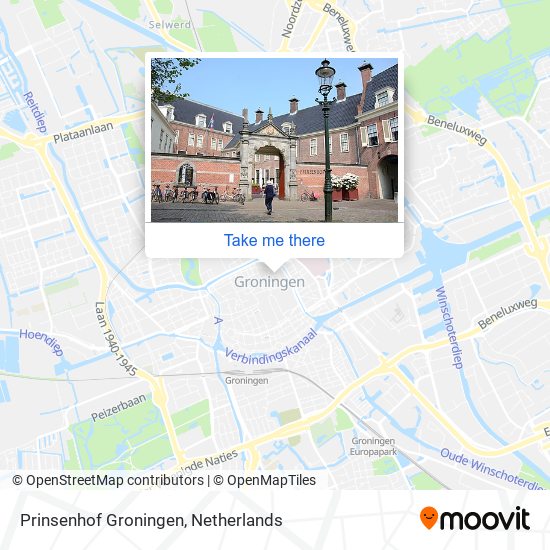 Prinsenhof Groningen map