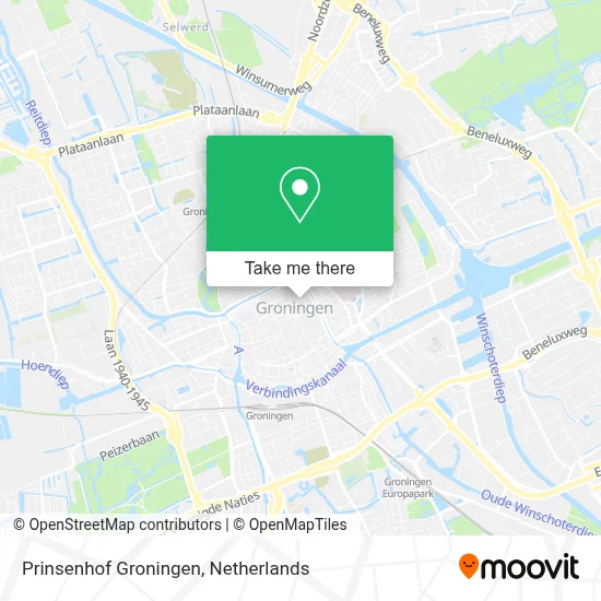 Prinsenhof Groningen map