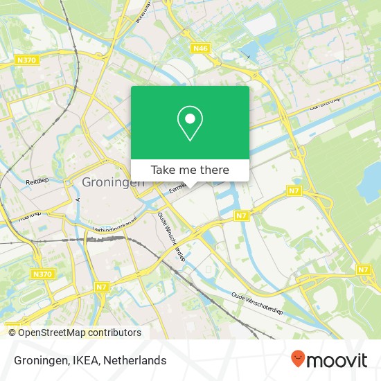 Groningen, IKEA map