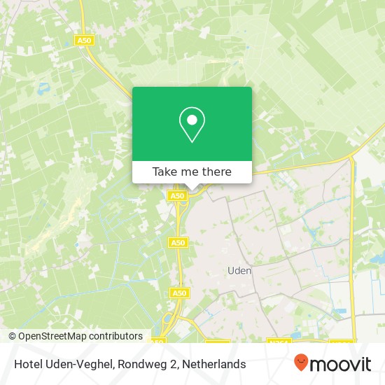 Hotel Uden-Veghel, Rondweg 2 map