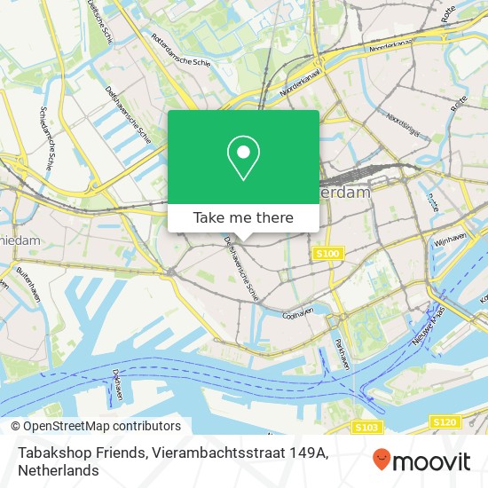 Tabakshop Friends, Vierambachtsstraat 149A Karte