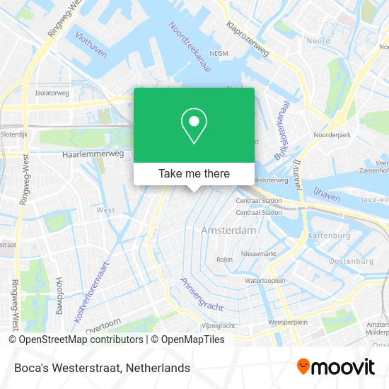 Boca's Westerstraat map