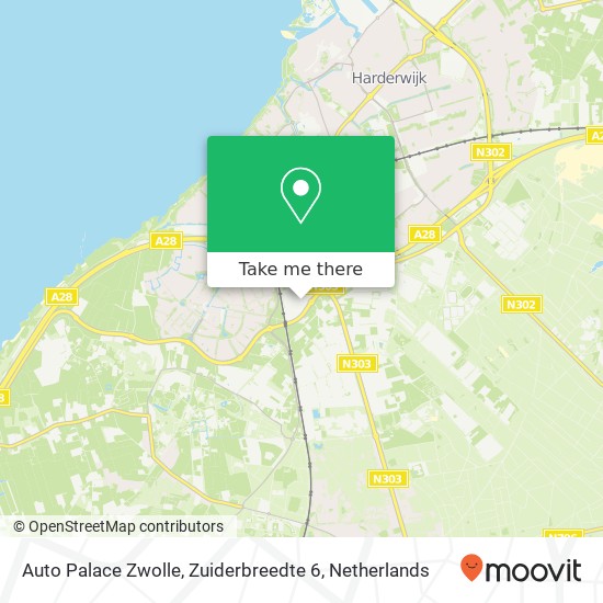 Auto Palace Zwolle, Zuiderbreedte 6 Karte