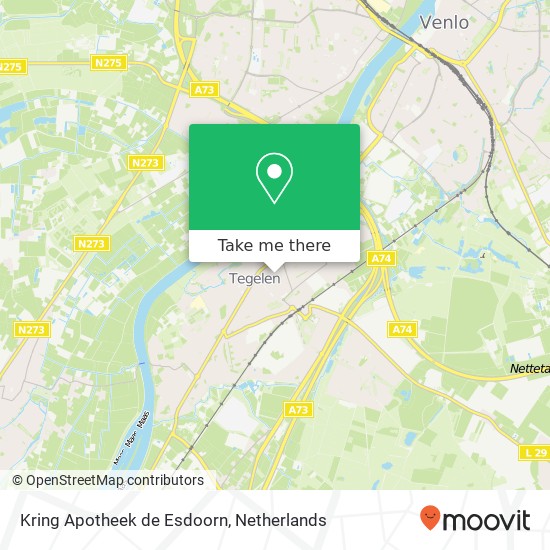 Kring Apotheek de Esdoorn map