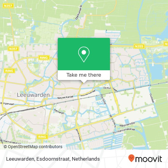 Leeuwarden, Esdoornstraat map