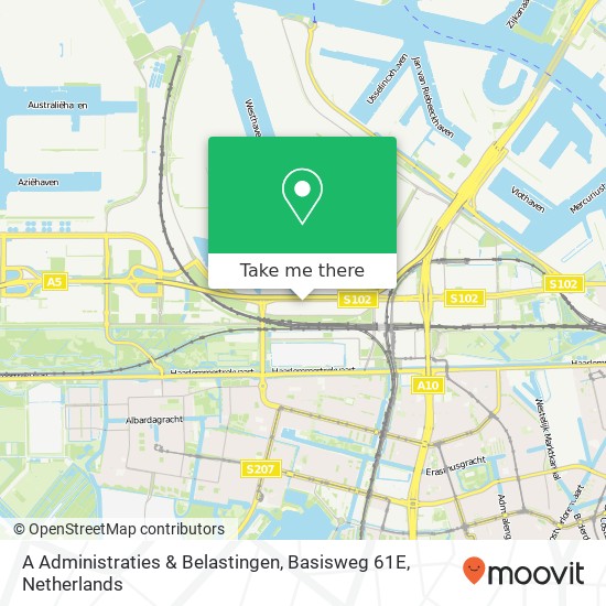 A Administraties & Belastingen, Basisweg 61E map