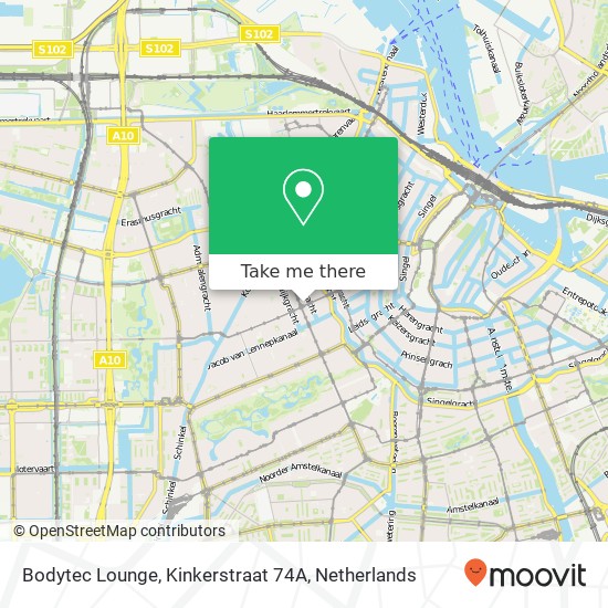 Bodytec Lounge, Kinkerstraat 74A map