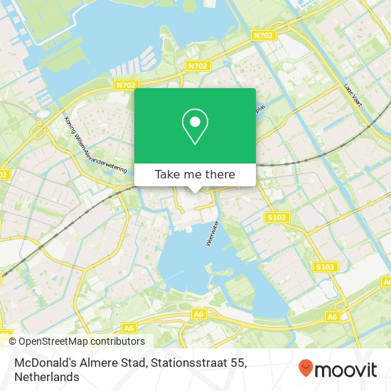 McDonald's Almere Stad, Stationsstraat 55 map