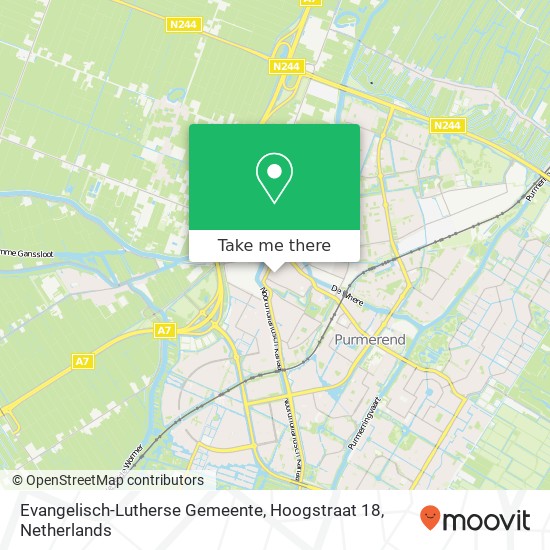 Evangelisch-Lutherse Gemeente, Hoogstraat 18 Karte