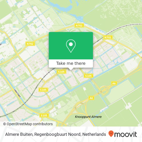 Almere Buiten, Regenboogbuurt Noord map