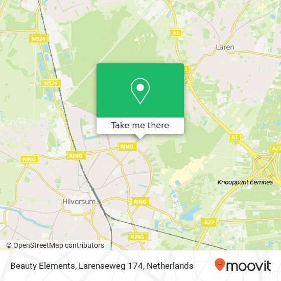 Beauty Elements, Larenseweg 174 map