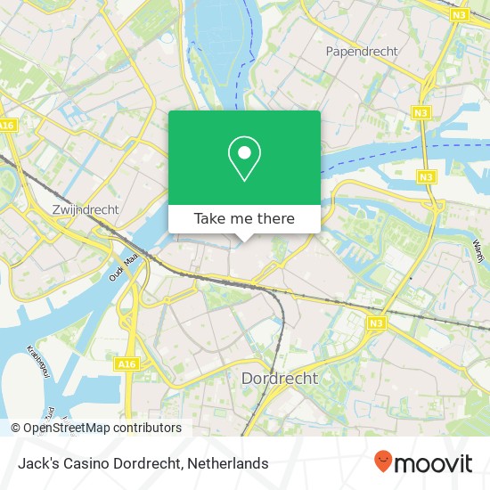 Jack's Casino Dordrecht map