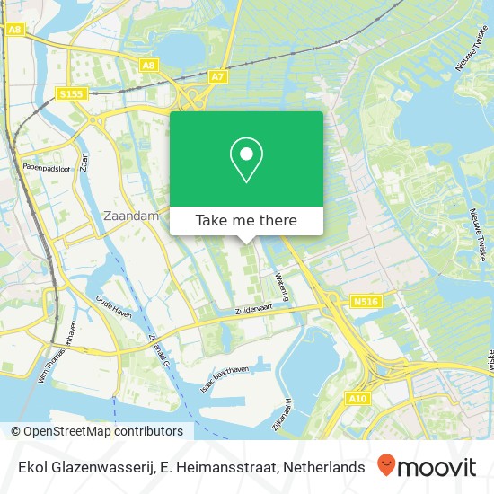 Ekol Glazenwasserij, E. Heimansstraat map