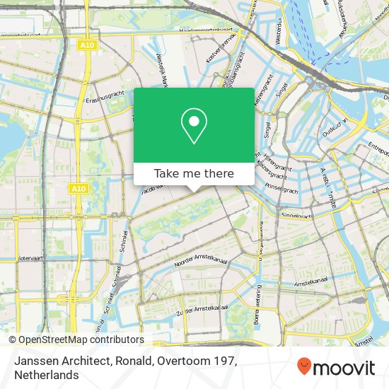 Janssen Architect, Ronald, Overtoom 197 map