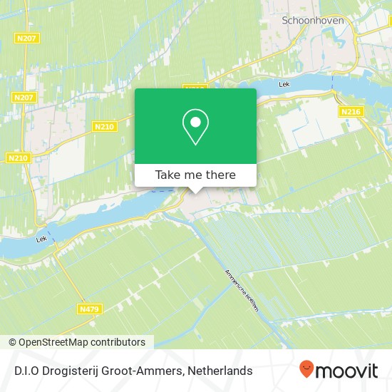 D.I.O Drogisterij Groot-Ammers, Margrietstraat 13 map