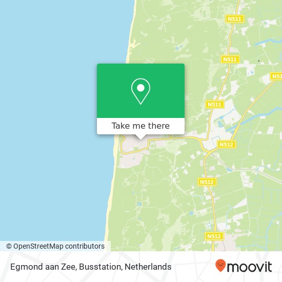 Egmond aan Zee, Busstation map